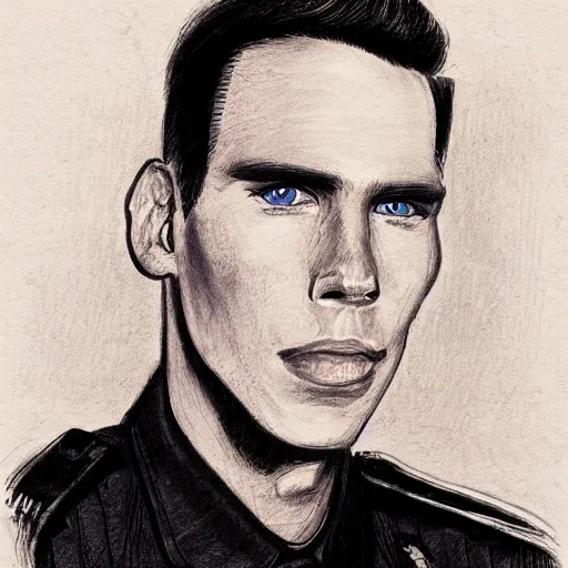 Prompt: police sketch of jerma