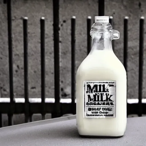 Image similar to bottle of milk inside a jail