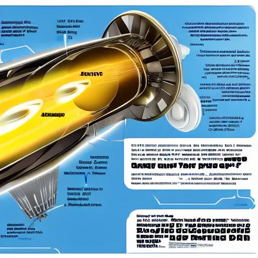 Prompt: an infographic of how a warp drive spaceship engine works, digital poster, high quality, detailed