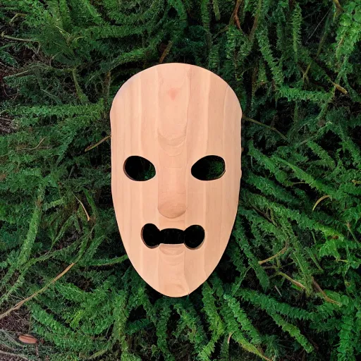 Prompt: hive mind wooden mask