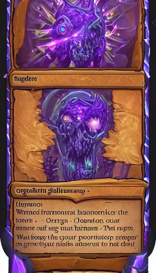 Image similar to The end of an organism, from Hearthstone