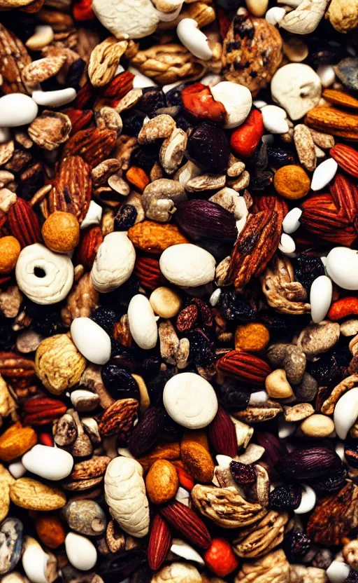 Image similar to a photo of the ultimate trail mix, 4k ultra