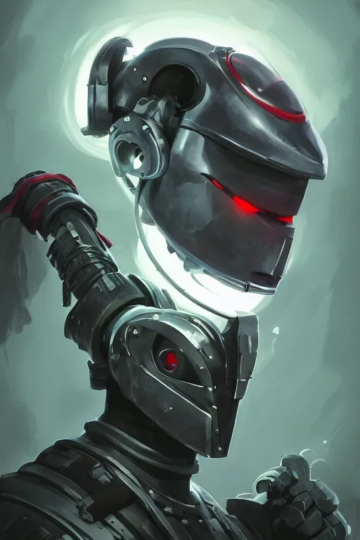 Image similar to epic mask helmet robot ninja portrait stylized as fornite style game design fanart by concept artist gervasio canda, behance hd by jesper ejsing, by rhads, makoto shinkai and lois van baarle, ilya kuvshinov, rossdraws global illumination radiating a glowing aura global illumination ray tracing hdr render in unreal engine 5