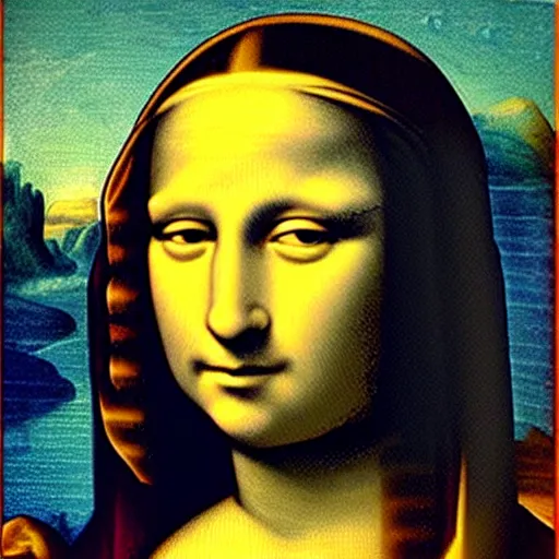 Prompt: Benjamin Netanyahu as the Mona Lisa, by Leonardo De Vinci