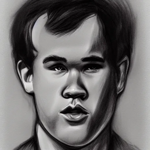 Prompt: Magnus Carlsen, masterpiece caricature, charcoal