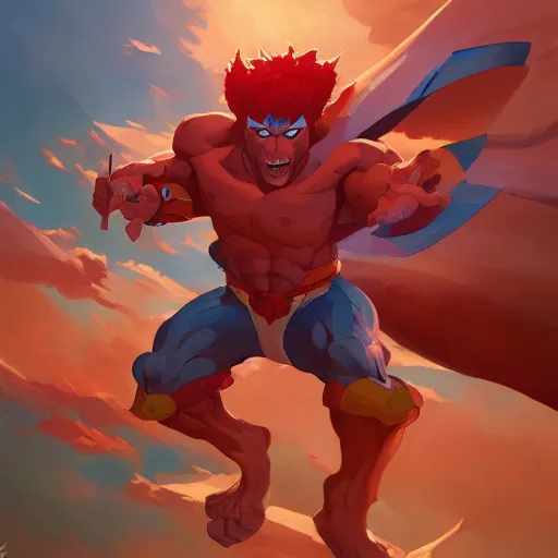 Image similar to hero world thundercats, behance hd by jesper ejsing, by rhads, makoto shinkai and lois van baarle, ilya kuvshinov, rossdraws global illumination