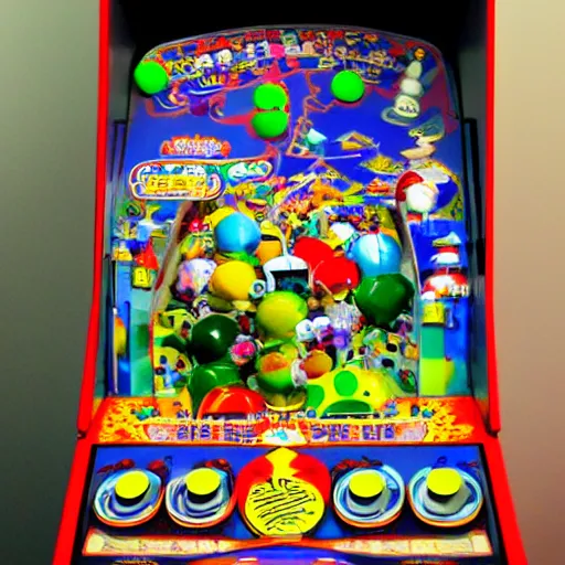 Image similar to katamari damacy pinball machine