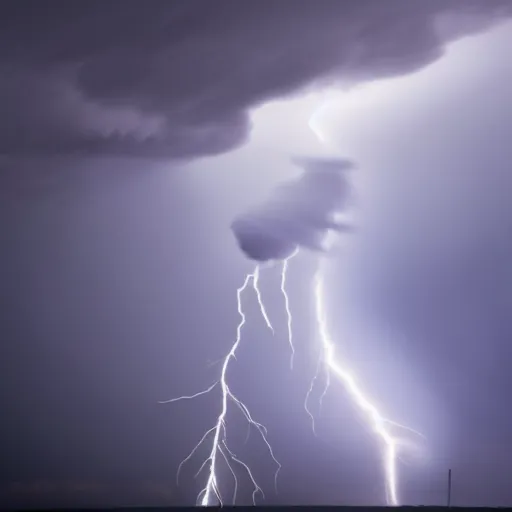 Prompt: a tornado shaped cloud, award winning, dramatic lightning, UHD, 4k