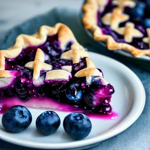 Image similar to mouthwatering photo of blueberry pie