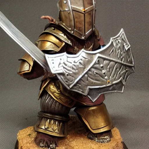 Image similar to dragonborn warrior d&d wearing plate armor with a shield and sword