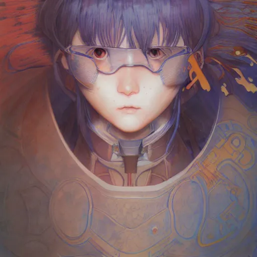 Image similar to prompt : ragnarok online portrait soft light painted by james jean and katsuhiro otomo and erik jones, inspired by akira anime, smooth face feature, intricate oil painting, high detail illustration, sharp high detail, manga and anime 1 9 9 9