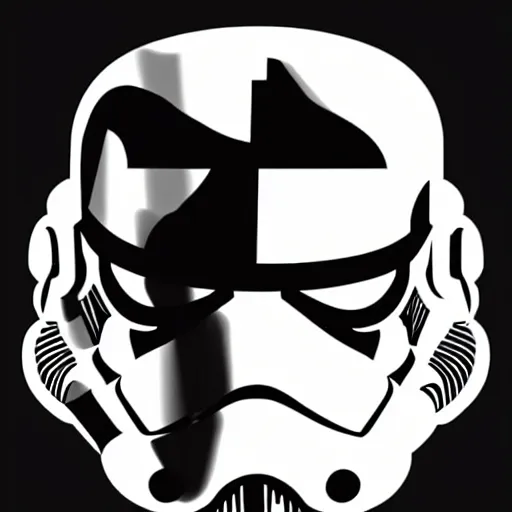 Image similar to a nice vector sticker of a star-wars-storm-trooper