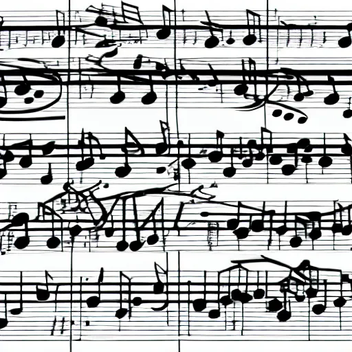 Prompt: an arrangement of musical notes into a pleasing melody