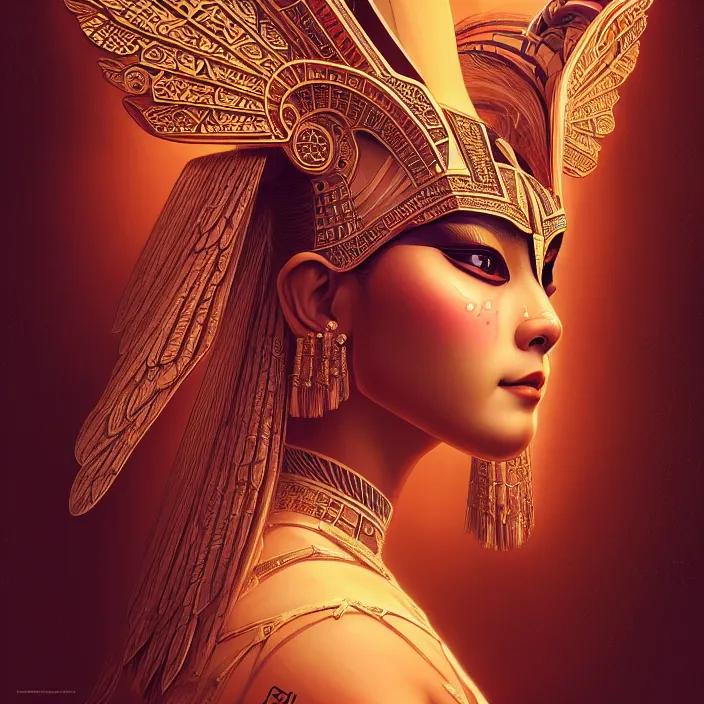 Prompt: symmetry! portrait of a sphinx, face decorated with chinese opera motifs, leds horizon zero dawn machine, intricate, elegant, highly detailed, digital painting, artstation, concept art, smooth, sharp focus, illustration, art by artgerm and greg rutkowski and alphonse mucha, 8 k