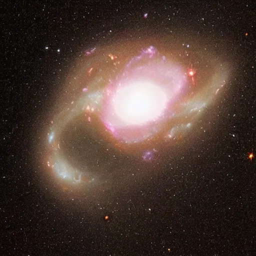 Prompt: deep space skull shaped galaxy as seen by space telescope, highly detailed photo