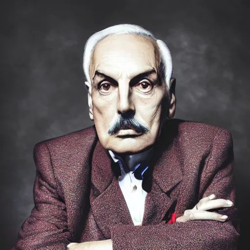 Image similar to old freddie mercury singer at age 7 5 years old, color ( sony a 7 r iv, symmetric balance, polarizing filter, photolab, lightroom, 4 k, dolby vision, photography award ), vogue, perfect face, movie poster