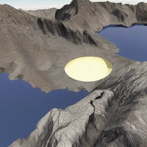 Prompt: never ending hole to the middle of the earth, unreal engine