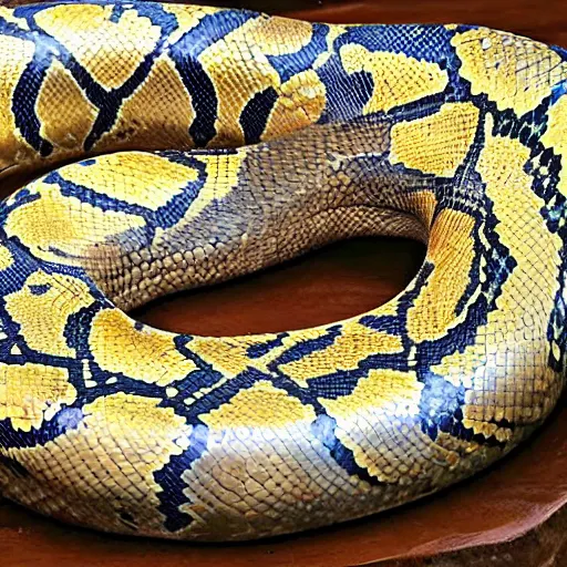 Image similar to reticulated python burmese python hybrid