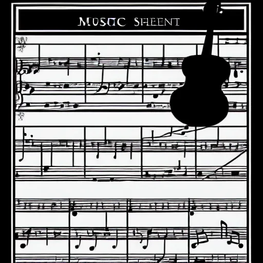 Prompt: music sheet