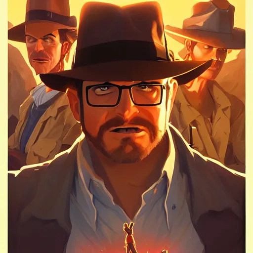 Image similar to hero world raiders of the lost ark 1 9 8 1, behance hd by jesper ejsing, by rhads, makoto shinkai and lois van baarle, ilya kuvshinov, rossdraws global illumination