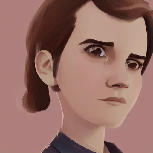 Image similar to goro fujita ilustration of emma watson in vietnam, painting by goro fujita, sharp focus, highly detailed, artstation