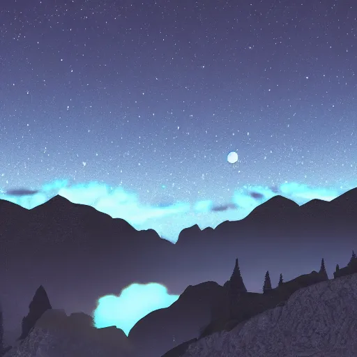 Image similar to hollow night style mountain