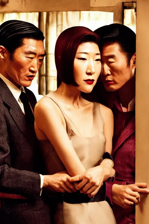 Prompt: in the mood from love directed by wong-kar-wai starring Dichen Lachman