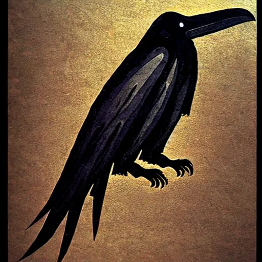 Image similar to raven - shaman, prehistoric art