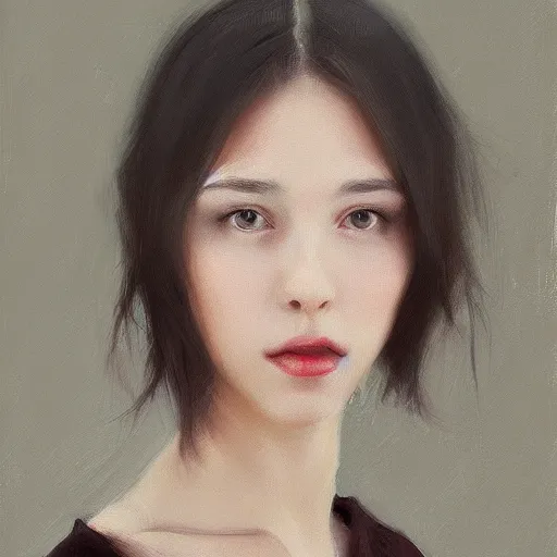 Prompt: portrait of a woman by wlop