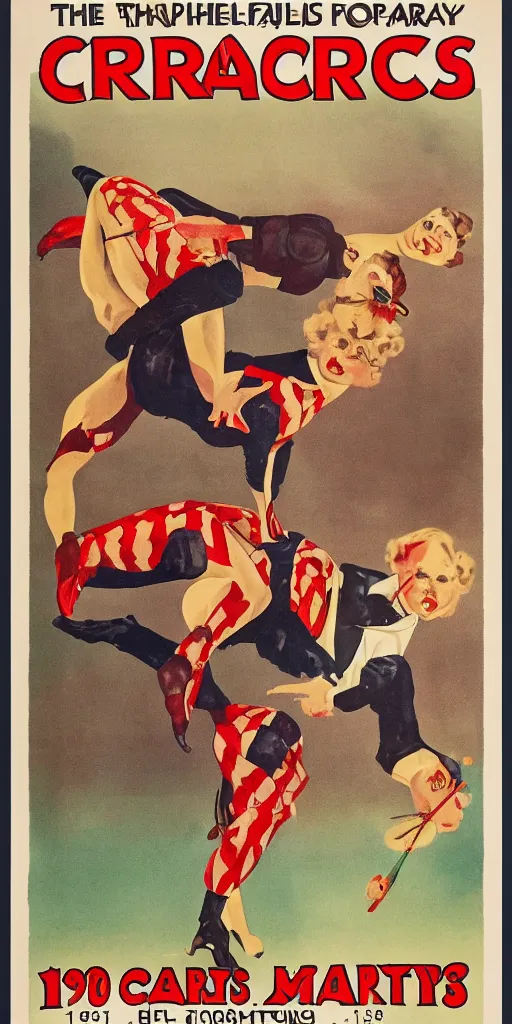 Prompt: 1930s circus poster