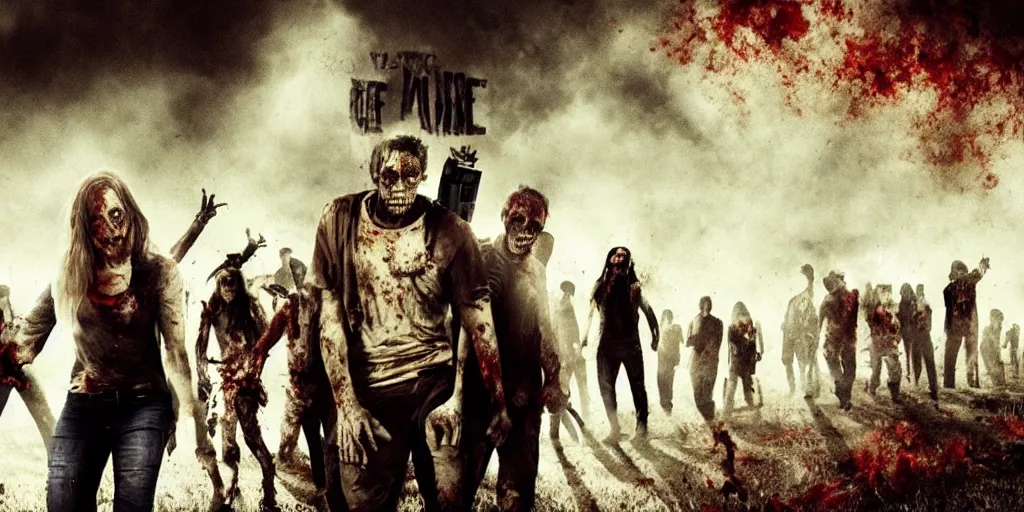 Prompt: a high budget movie of a zombie apocalypse