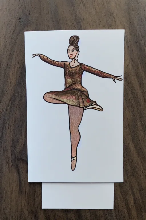 Image similar to female dancer notecard by kim taylor reece