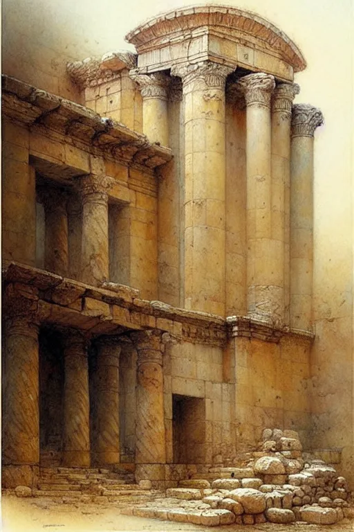 Prompt: (((((ancient israel roman temple . muted colors.))))) by Jean-Baptiste Monge !!!!!!!!!!!!!!!!!!!!!!!!!!!