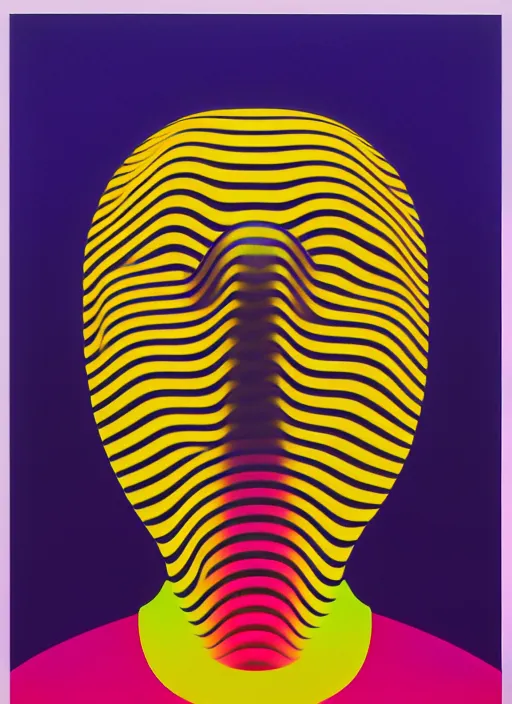 Prompt: person wearing a mask by shusei nagaoka, kaws, david rudnick, airbrush on canvas, pastell colours, cell shaded, 8 k