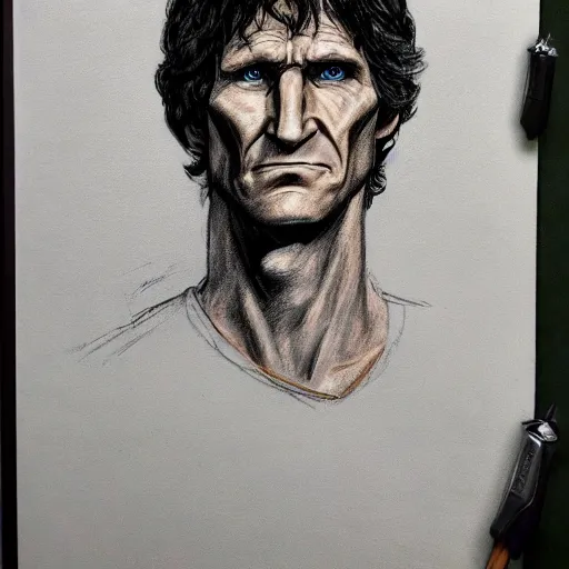 Prompt: todd howard courtroom sketch, bethesda, elder scrolls