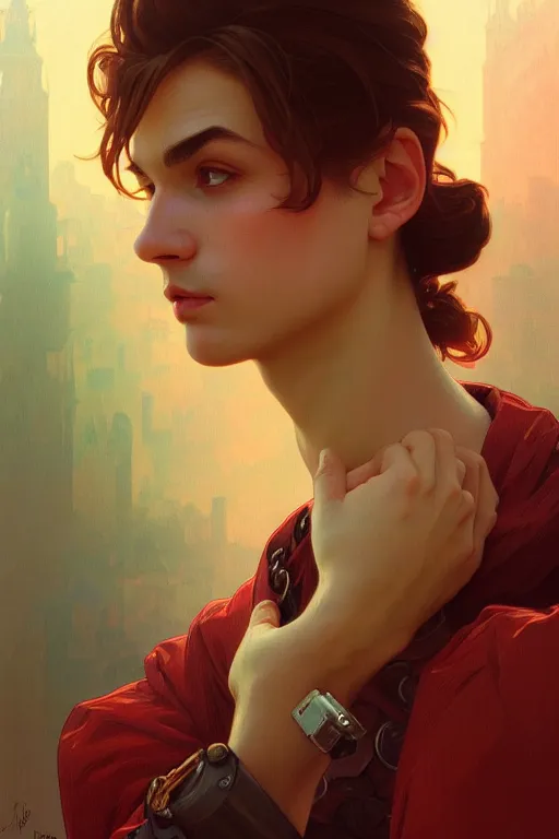 Prompt: a portrait of mario, fantasy, sharp focus, intricate, elegant, digital painting, artstation, matte, highly detailed, concept art, illustration, ambient lighting, art by ilya kuvshinov, artgerm, alphonse mucha, and greg rutkowski