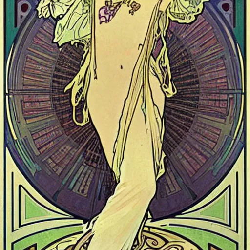 Prompt: alphonse mucha