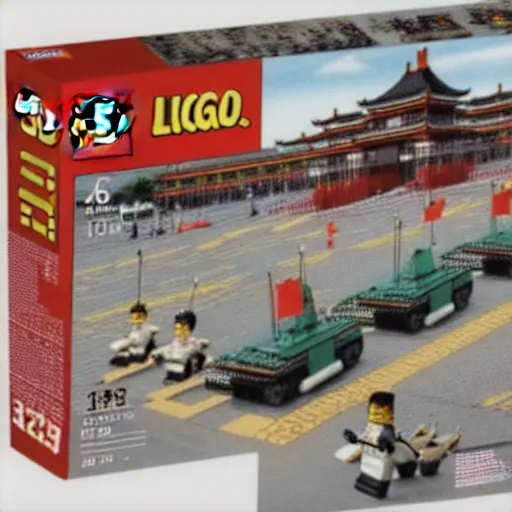 Image similar to tiananmen square 1 9 8 9 lego set