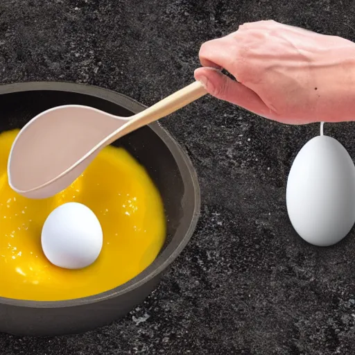 Image similar to cooking an egg on the hot concrete, hyper realistic, 4 k,