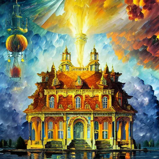 Image similar to palace by james christensen, rob gonsalves, paul lehr, leonid afremov and tim white