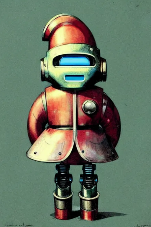 Image similar to ( ( ( ( ( 1 9 5 0 s retro future android robot knome. muted colors. childrens layout, ) ) ) ) ) by jean - baptiste monge,!!!!!!!!!!!!!!!!!!!!!!!!!