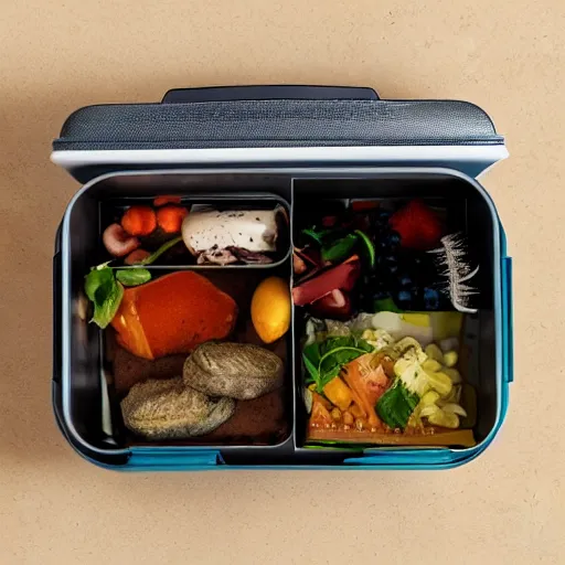 Prompt: home in a lunch box by greg rutkowski, product photography, centered, studio lightning