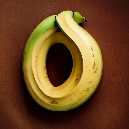 Prompt: Banana torus, product photography