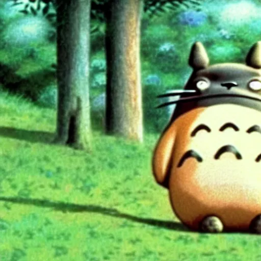 Image similar to a still of keanu reeves in my neighbor totoro ( 1 9 8 8 )