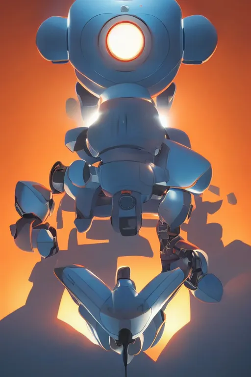 Image similar to metabots medabots medarotto medarot robot minimalist comics, behance hd by jesper ejsing, by rhads, makoto shinkai and lois van baarle, ilya kuvshinov, rossdraws global illumination ray tracing hdr radiating a glowing aura