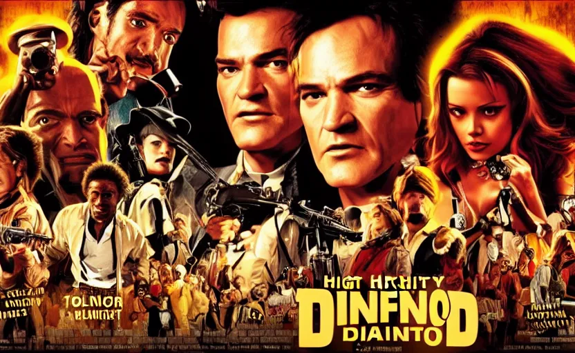 Image similar to high quality high detail movie screenshot by quentin tarantino, hd,