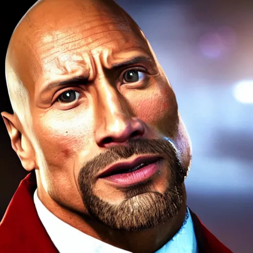 Image similar to Dwayne Johnson in red dead redemption 2 4K detail