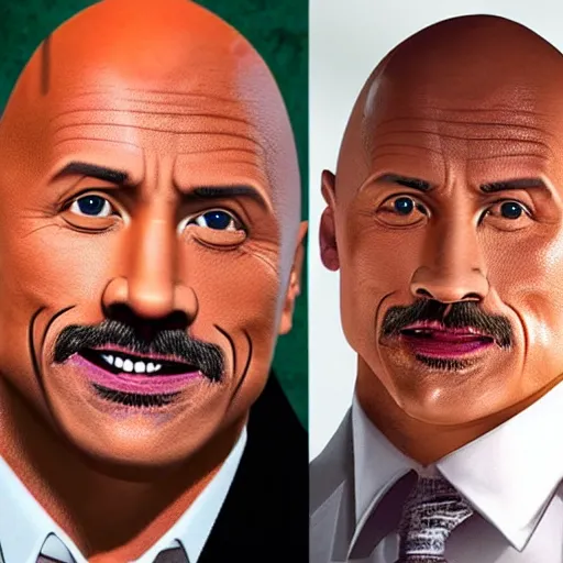 Prompt: Dr Phil as Dwayne Johnson