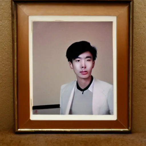 Prompt: photograph of 1 9 8 0 s cool gay chinese young man