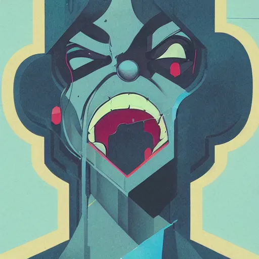 Prompt: Slimer profile picture by Sachin Teng, asymmetrical, Organic Painting , Violent, Powerful, geometric shapes, hard edges, energetic, graffiti, street art:2 by Sachin Teng:4